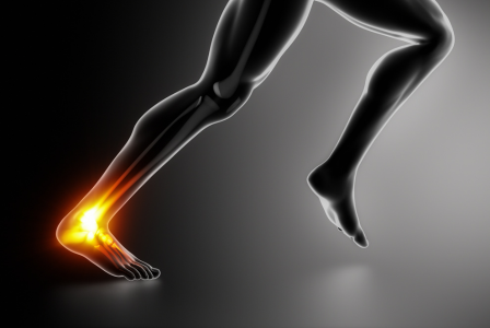 Ankle achilles hot sale pain running